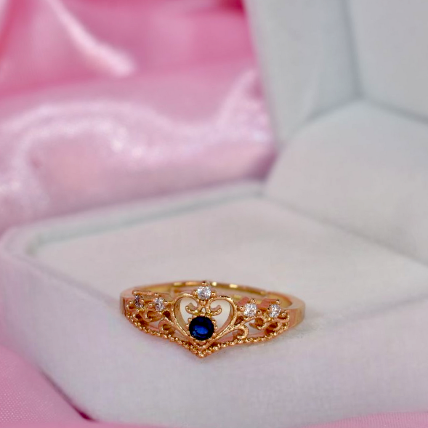 Anillo princesa azul