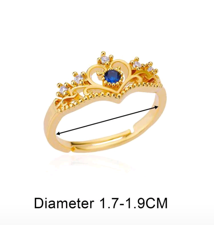 Anillo princesa azul