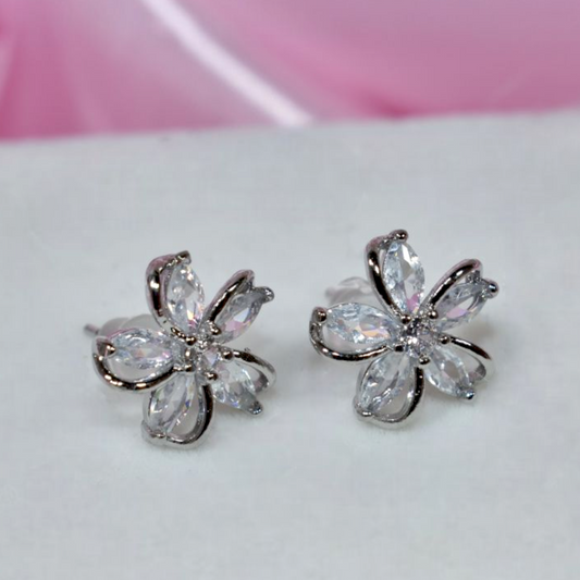 Aretes Florecita Brillante 🌸