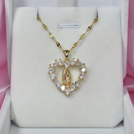 Collar Virgen María – Fe que te acompaña✨