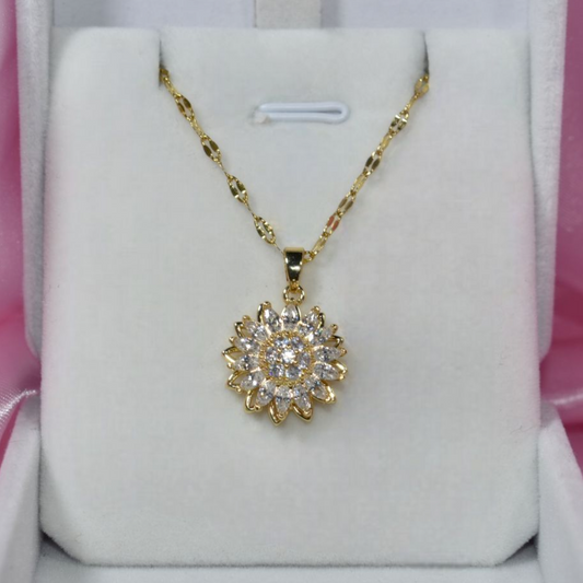 Collar Girasol Giratorio – “Eres mi sol”🌻