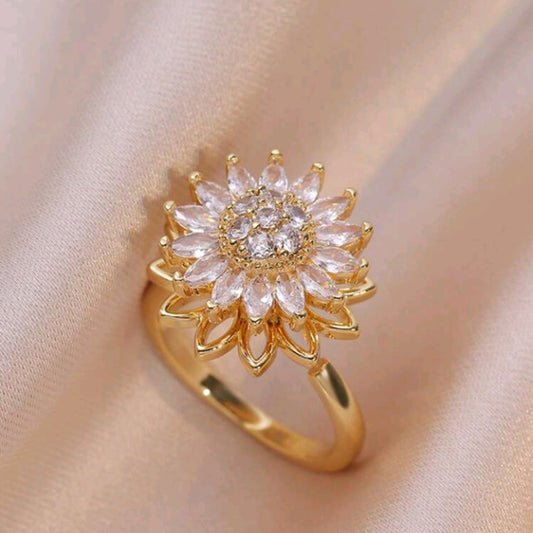 Anillo Girasol giratorio